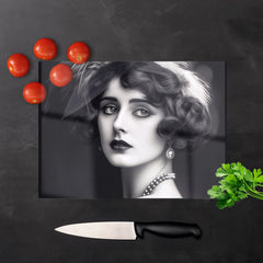 Glamorous Edwardian Showgirl Chopping Board