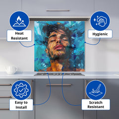 Vivid Serenity Kitchen Splashback