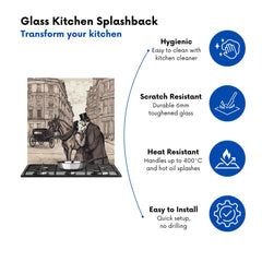 Victorian Lovers On A London Street Kitchen Splashback