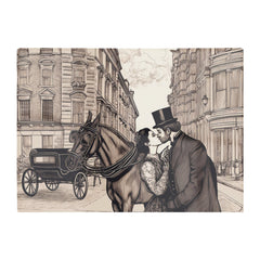 Victorian Lovers On A London Street Chopping Board