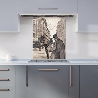 Victorian Lovers On A London Street Kitchen Splashback