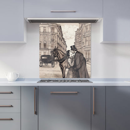 Victorian Lovers On A London Street Kitchen Splashback