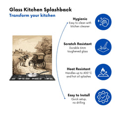 A Horse And His Cart Kitchen Splashback