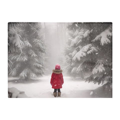 Little Girl In The Snow Chopping Board