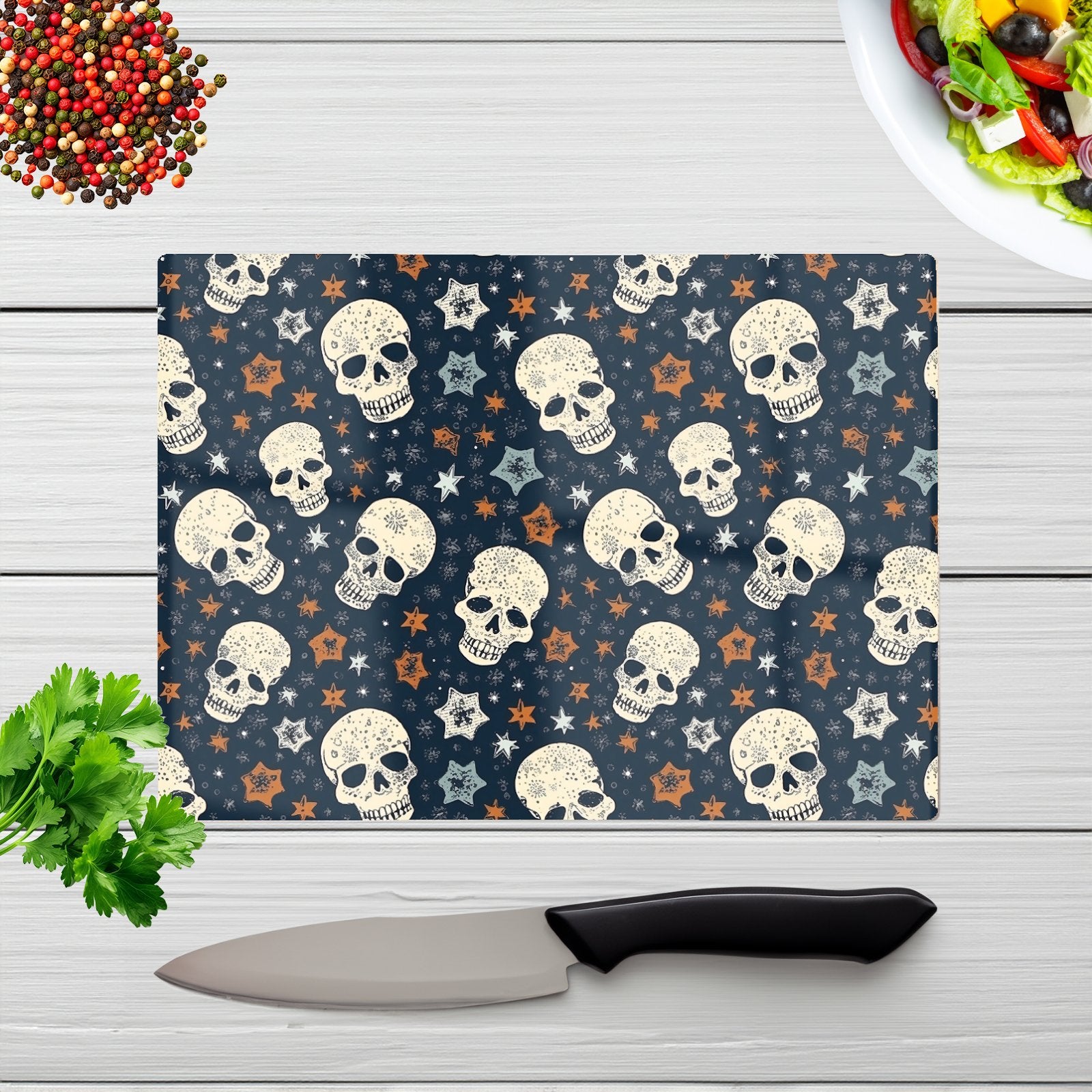 Skulls And Stars Chopping Board