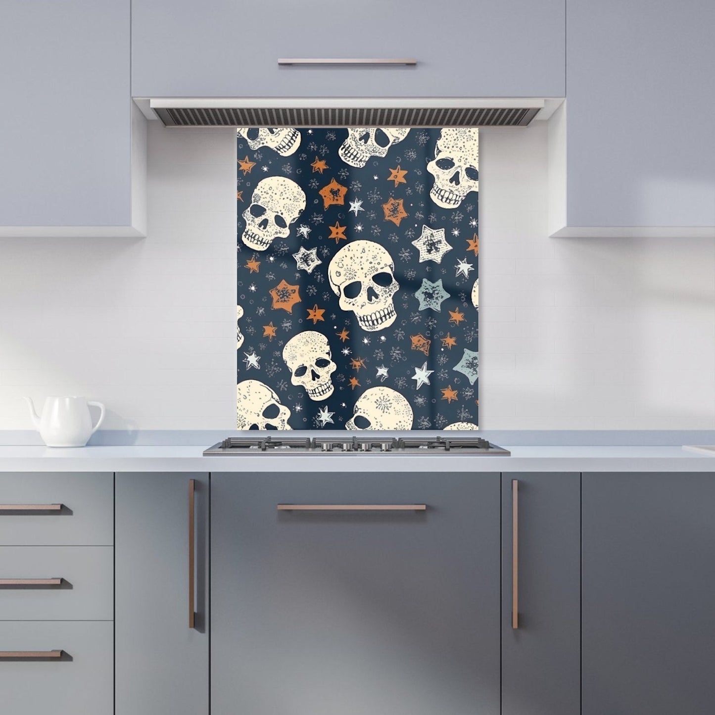 Skulls And Stars Kitchen Splashback