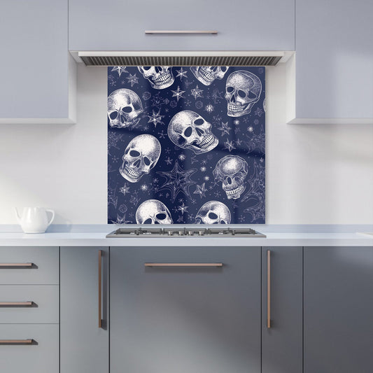 Evening Skulls And Stars Kitchen Splashback