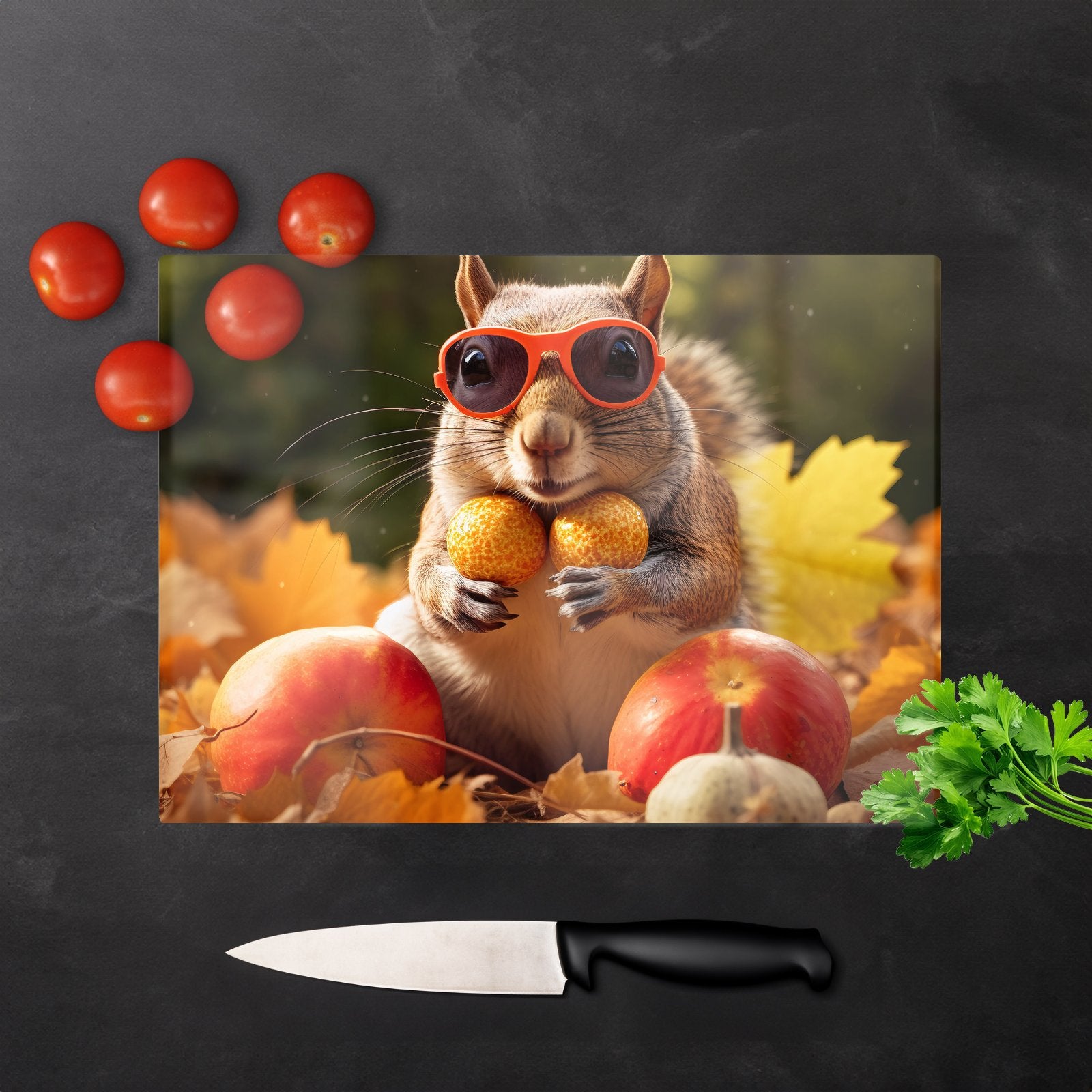 Nuts For Winter Chopping Board