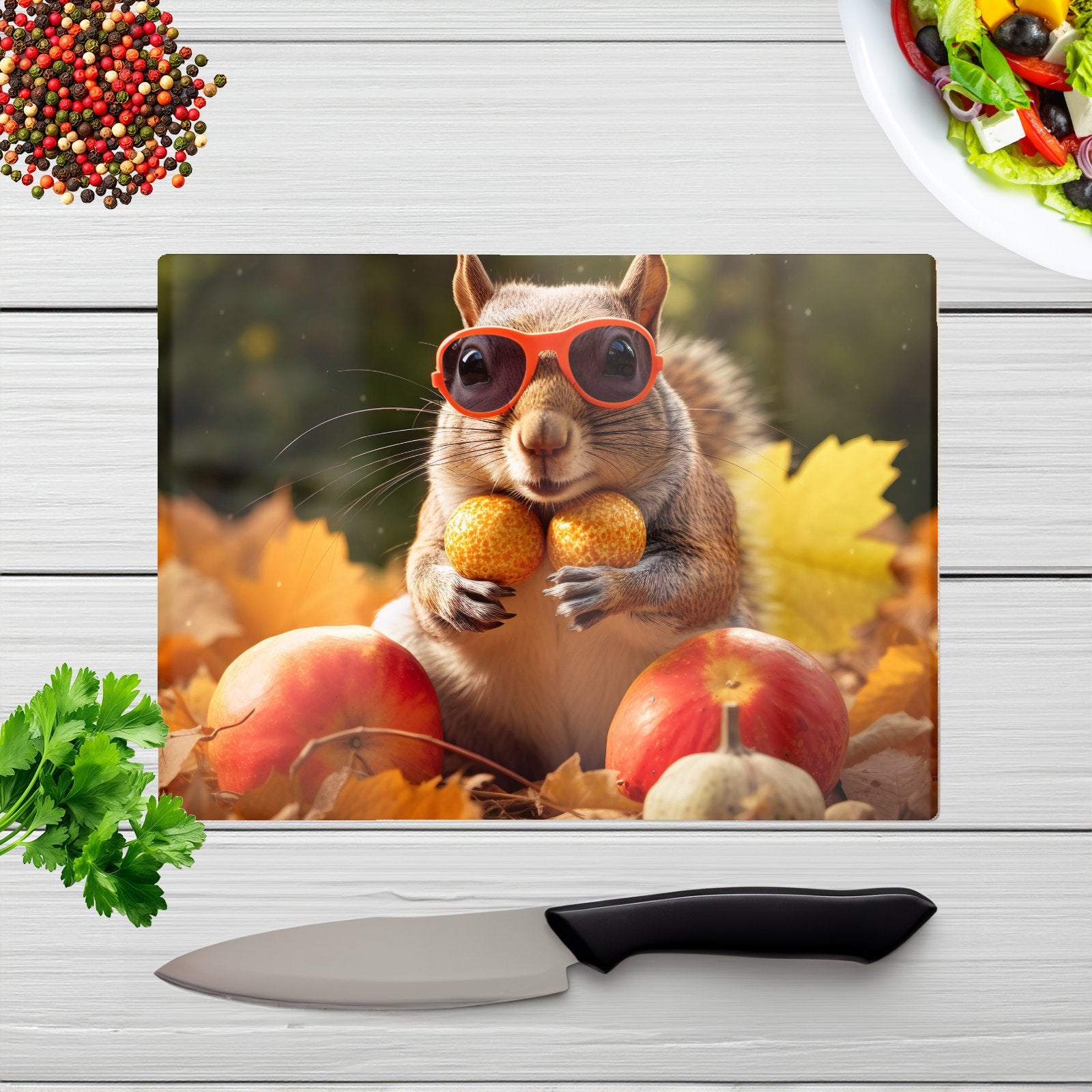 Nuts For Winter Chopping Board