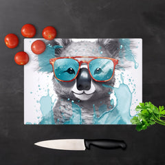 Splashart Koala In Glasses Chopping Board