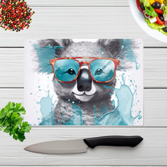 Splashart Koala In Glasses Chopping Board