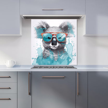 Splashart Koala In Glasses Kitchen Splashback