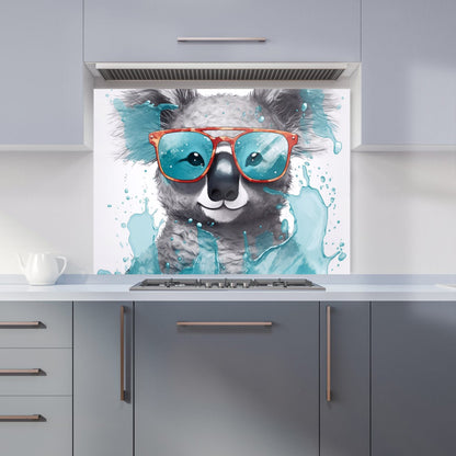 Splashart Koala In Glasses Kitchen Splashback