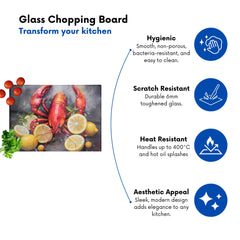 Lobster And Lemons Chopping Board
