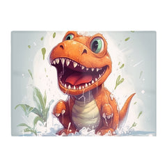 Dino Having A Splash Chopping Board