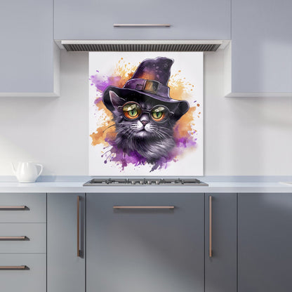 Splashart Longhaired Witches Cat Kitchen Splashback