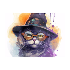 Splashart Cat In A Witches Hat Chopping Board