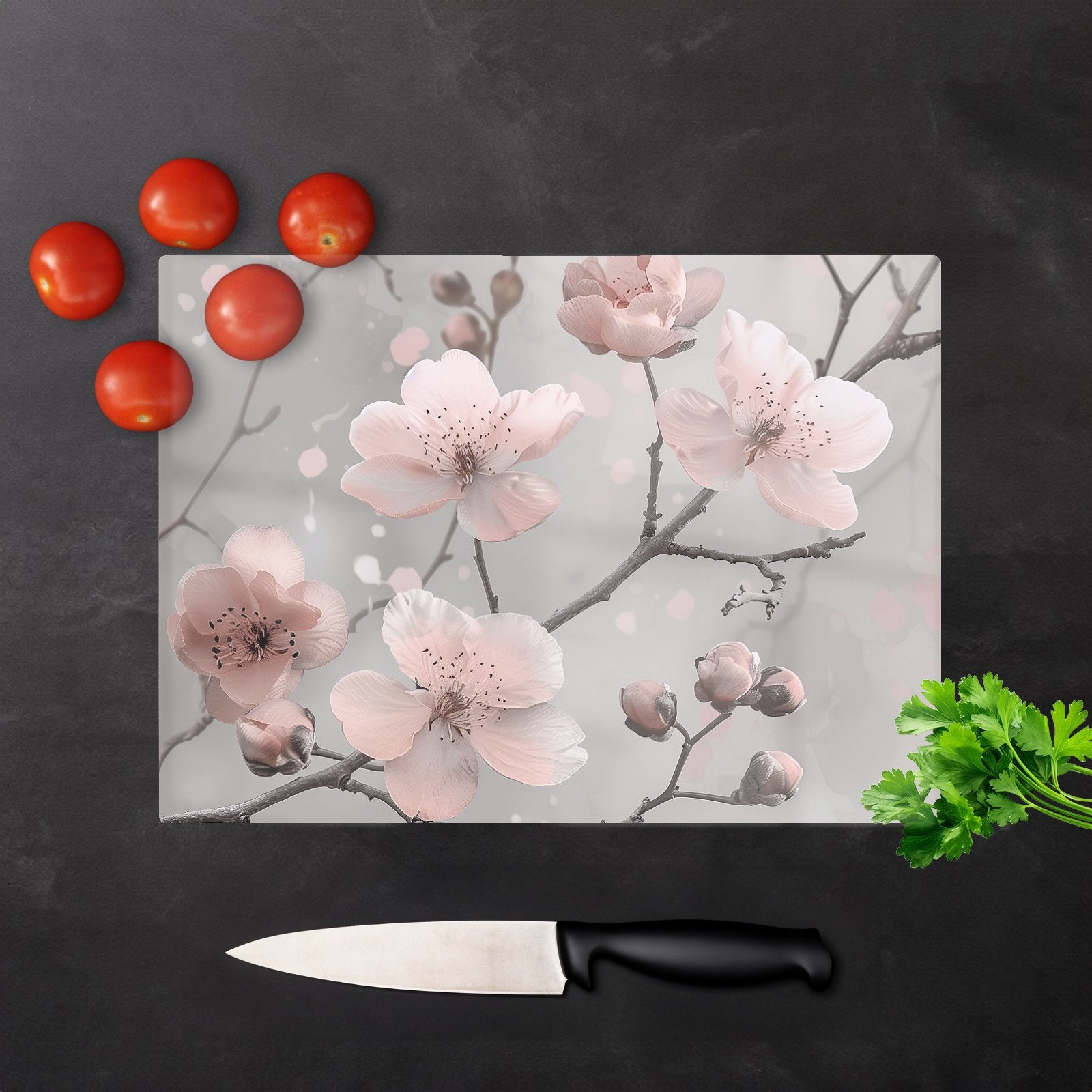 Delicate Spring Blossom Chopping Board