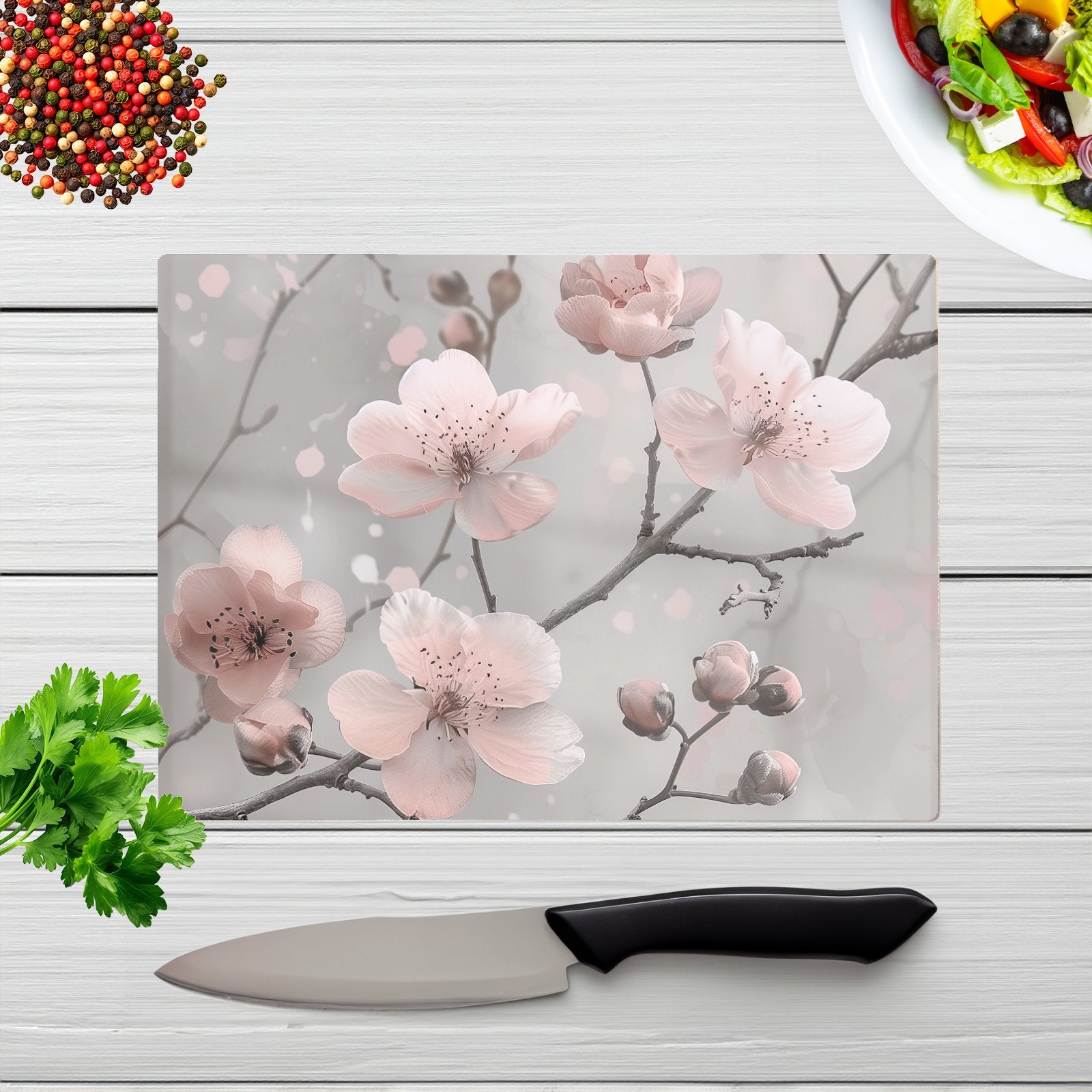 Delicate Spring Blossom Chopping Board