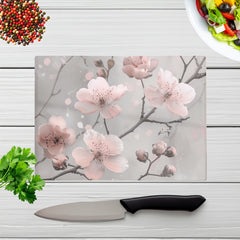 Delicate Spring Blossom Chopping Board