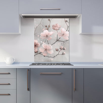 Delicate Spring Blossom Kitchen Splashback