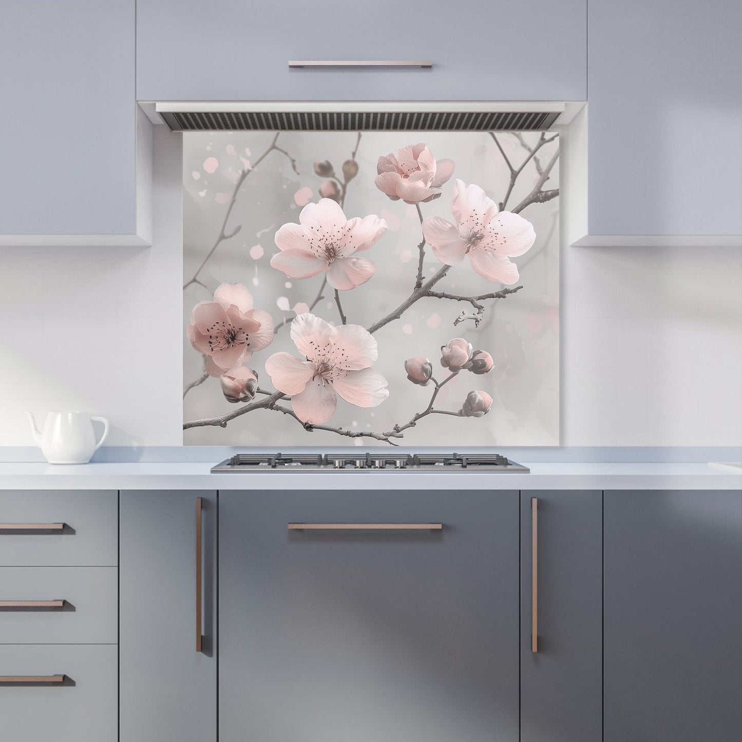 Delicate Spring Blossom Kitchen Splashback