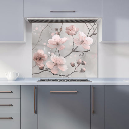 Delicate Spring Blossom Kitchen Splashback