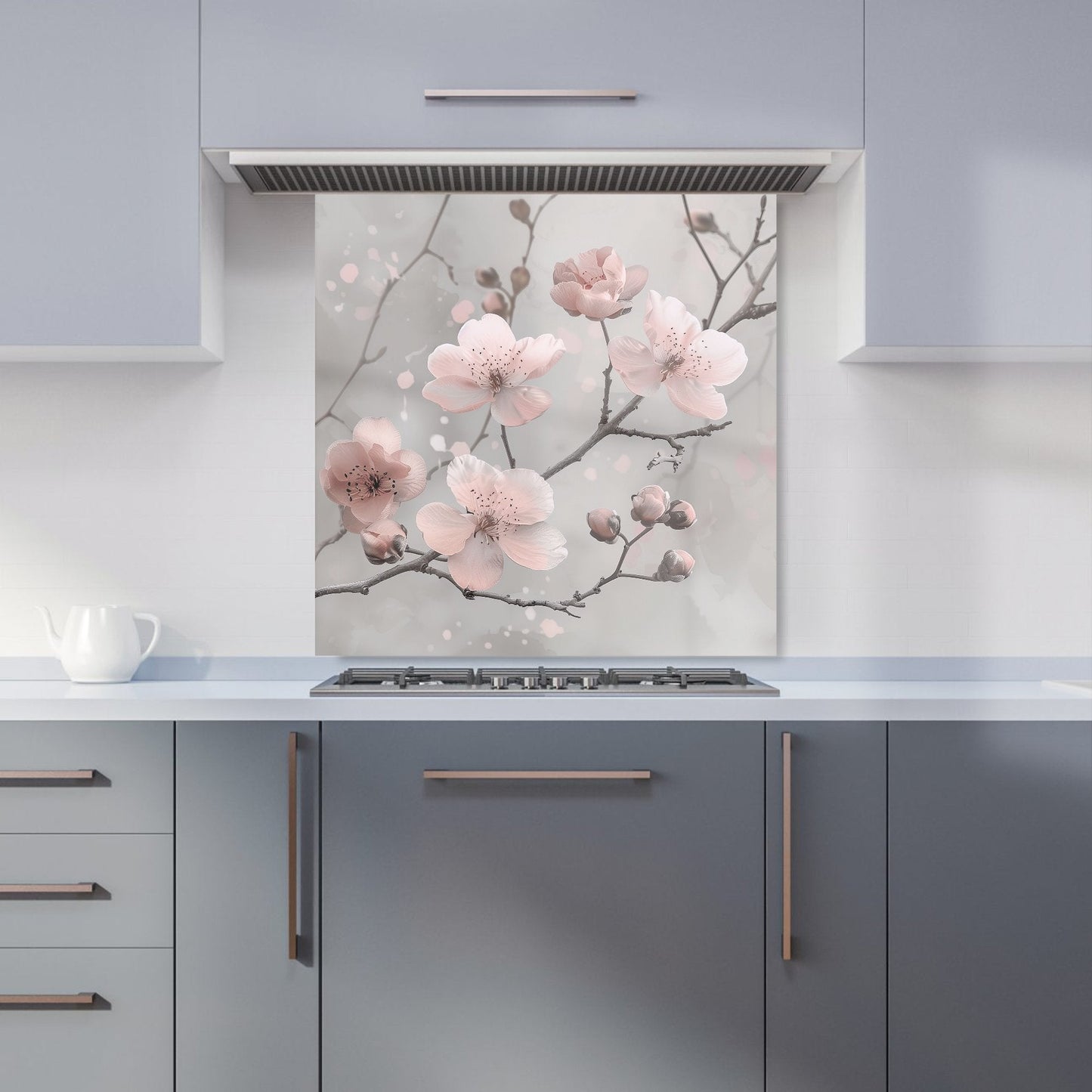 Delicate Spring Blossom Kitchen Splashback