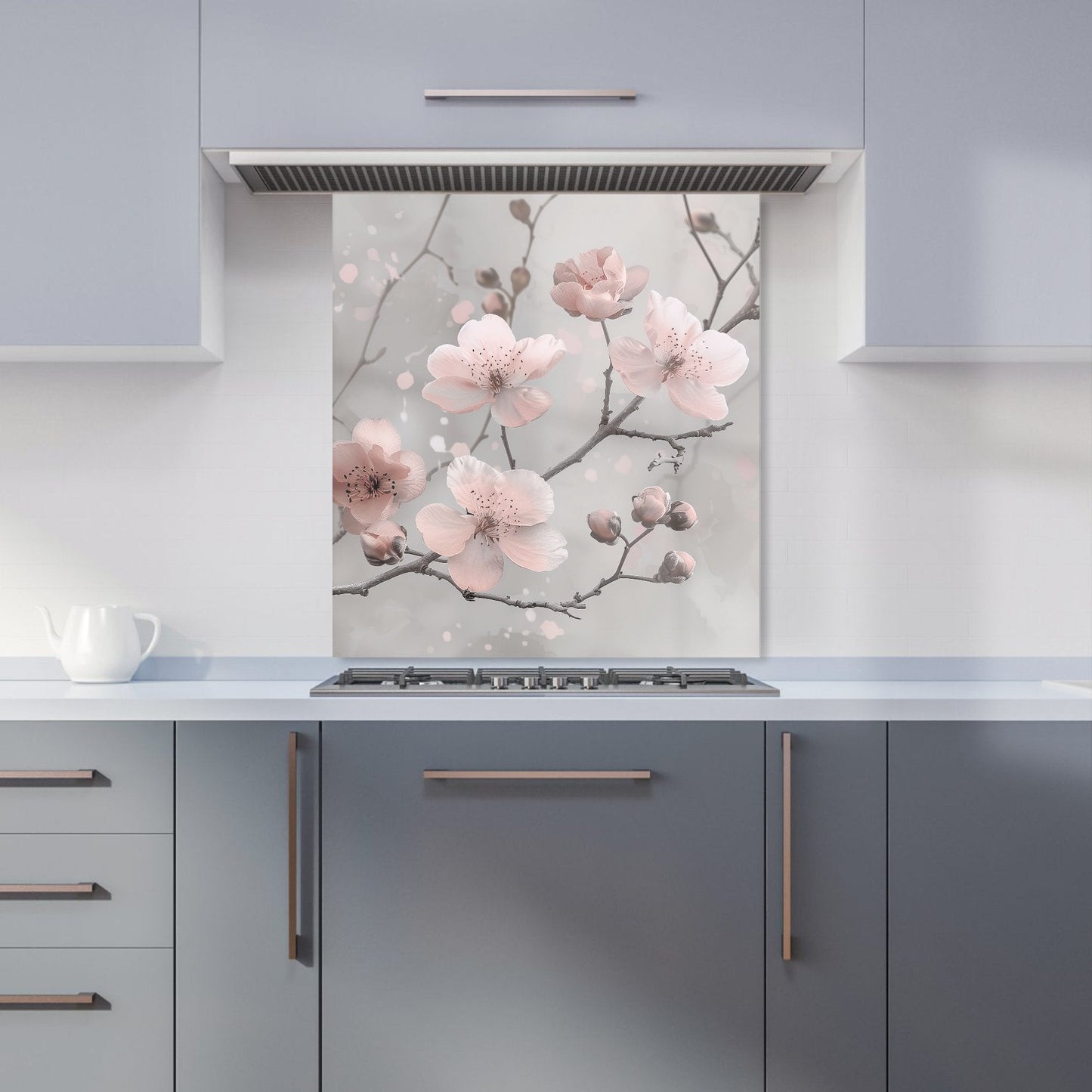 Delicate Spring Blossom Kitchen Splashback