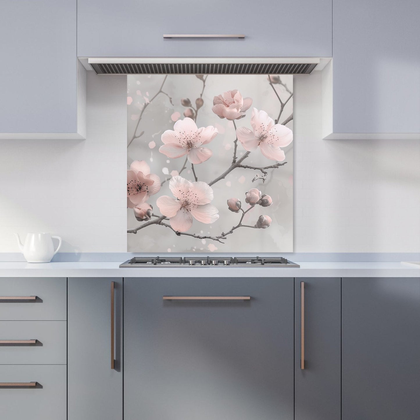 Delicate Spring Blossom Kitchen Splashback