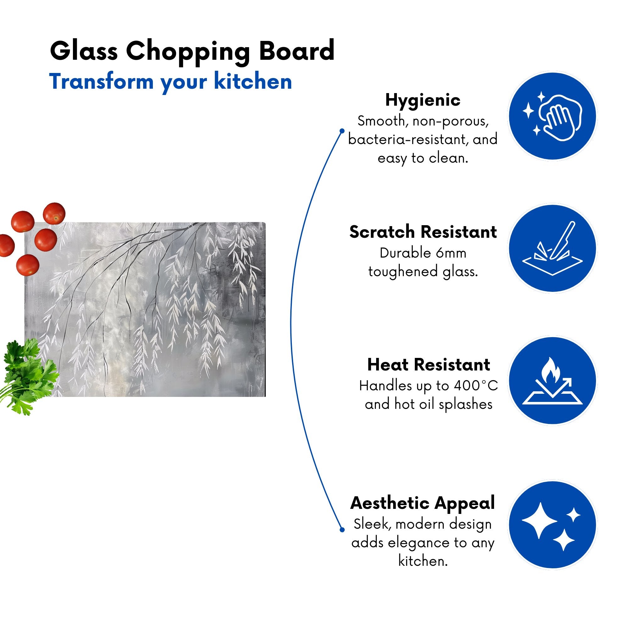 Wintery Tree Chopping Board