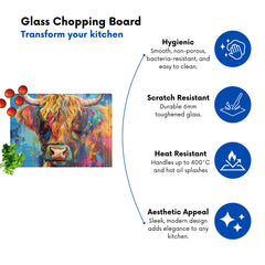 Splashart Highland Cow Chopping Board