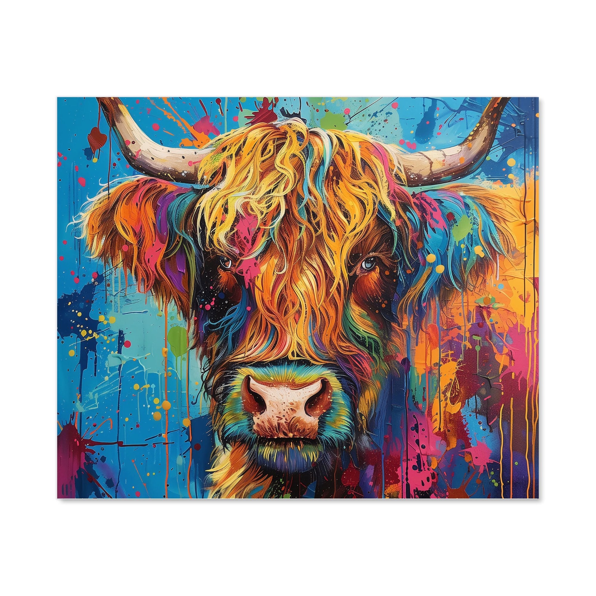 Splashart Highland Cow Kitchen Splashback