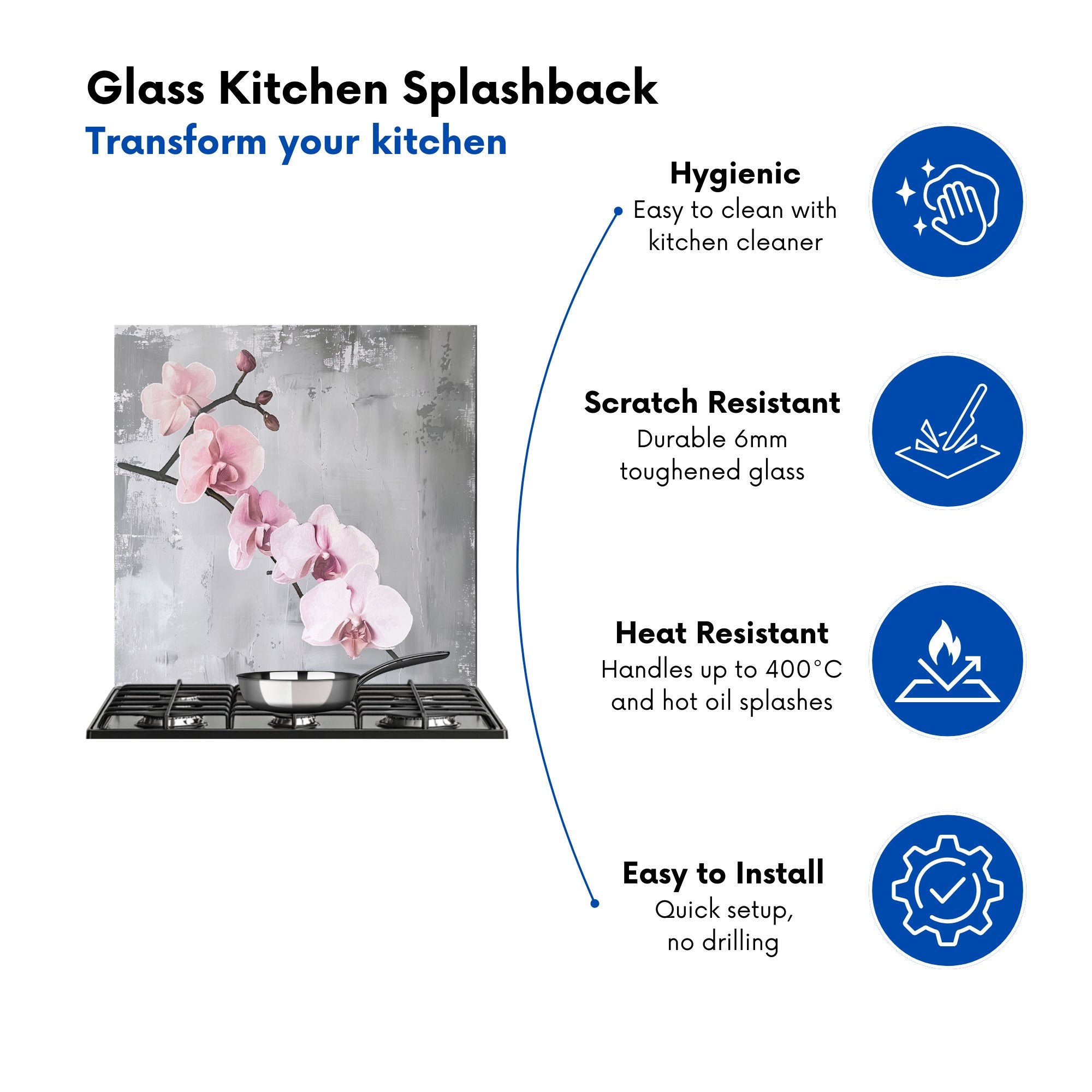 Blossom On A Branch Kitchen Splashback