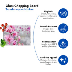 Orchids Splashart Chopping Board