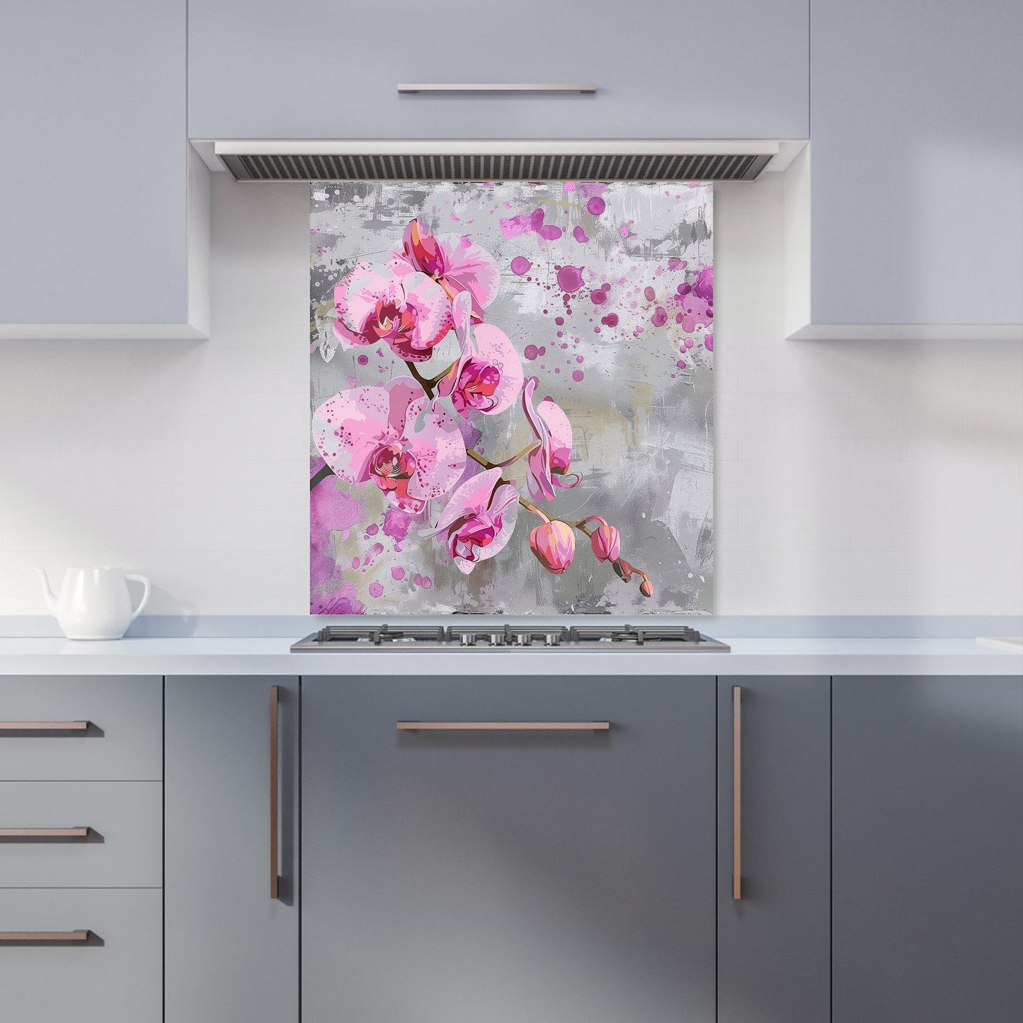 Orchids Splashart Kitchen Splashback