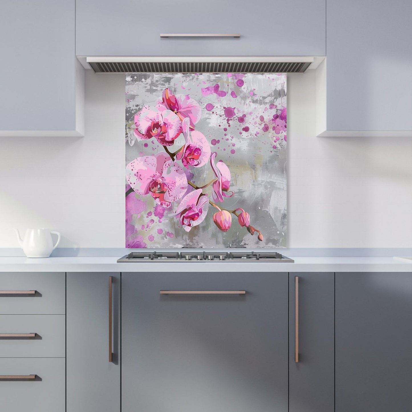 Orchids Splashart Kitchen Splashback