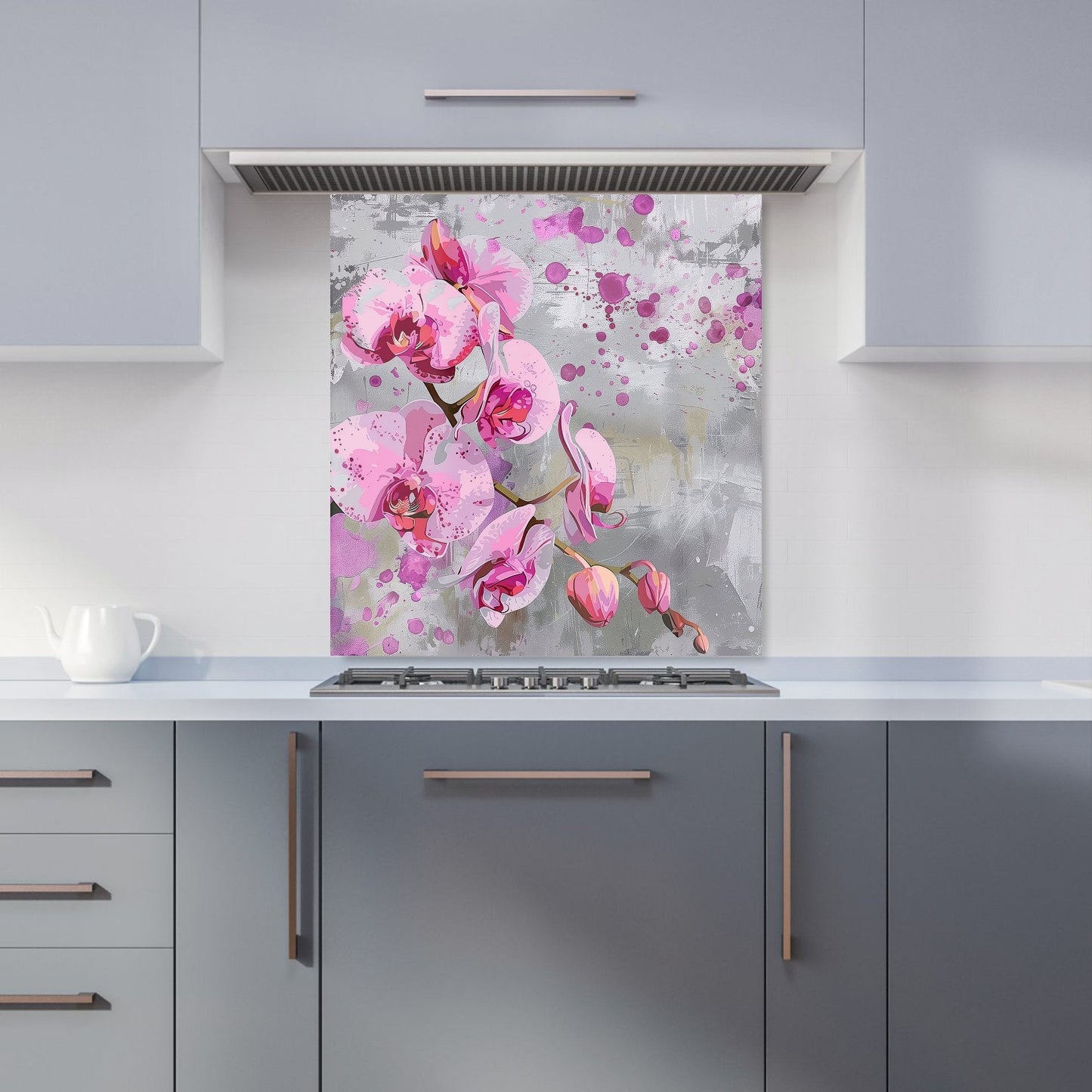 Orchids Splashart Kitchen Splashback