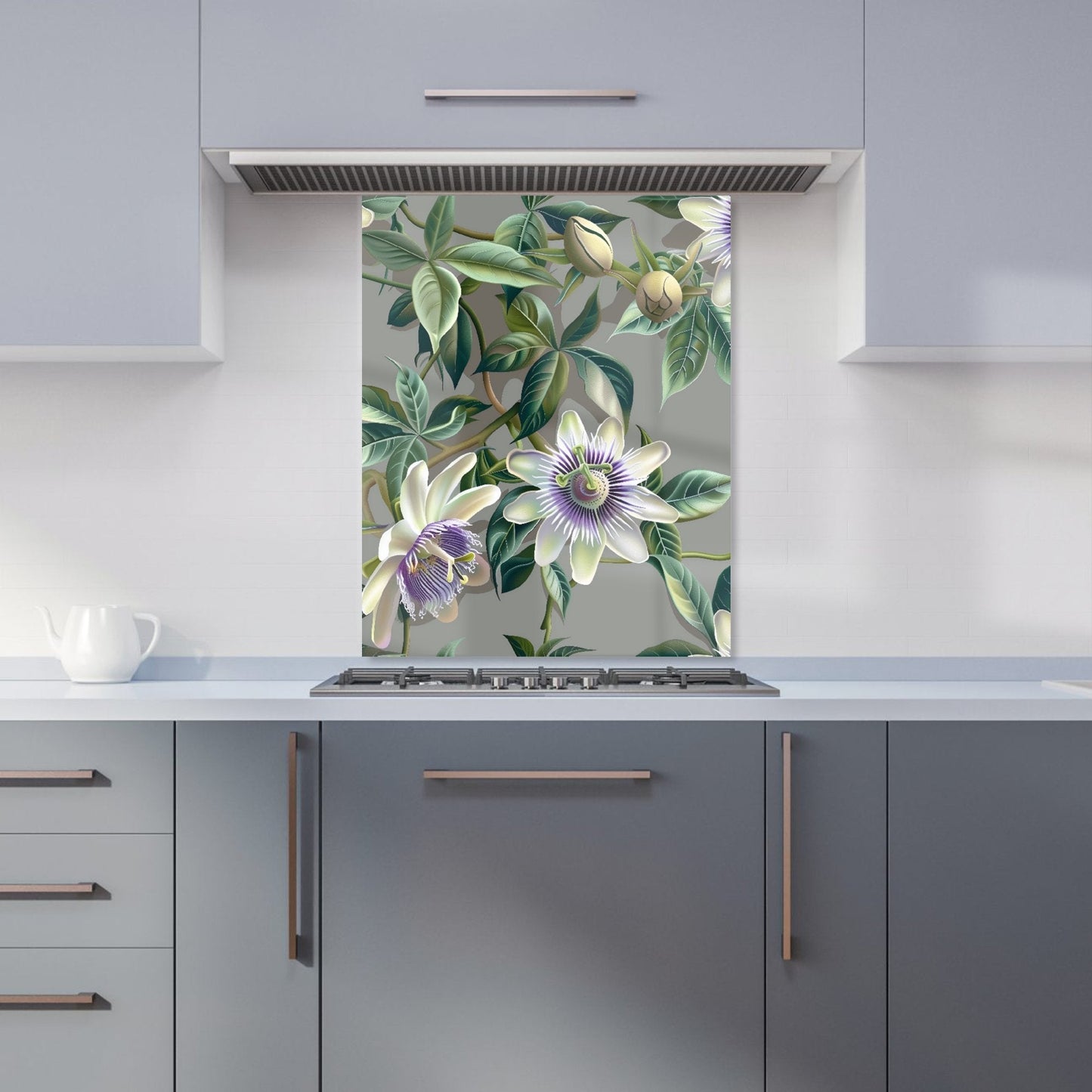 Passion Flowers Kitchen Splashback