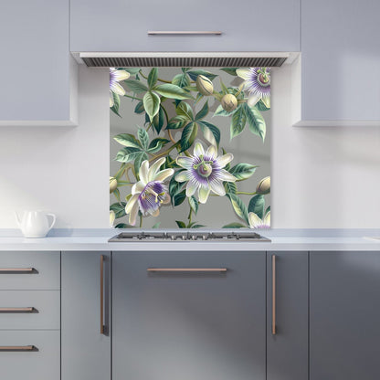 Passion Flowers Kitchen Splashback