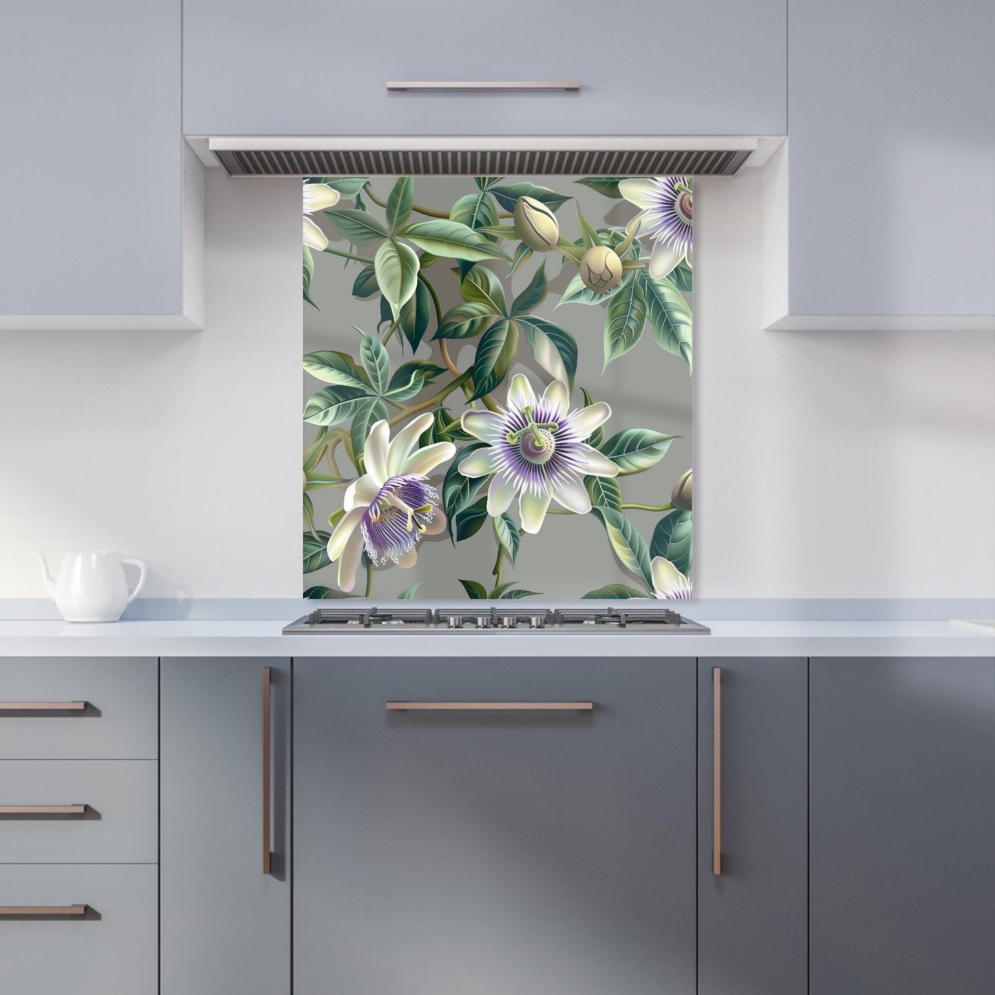 Passion Flowers Kitchen Splashback