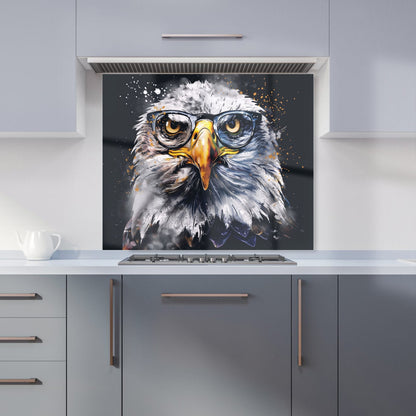 Eagle In Glasses Splashart Kitchen Splashback