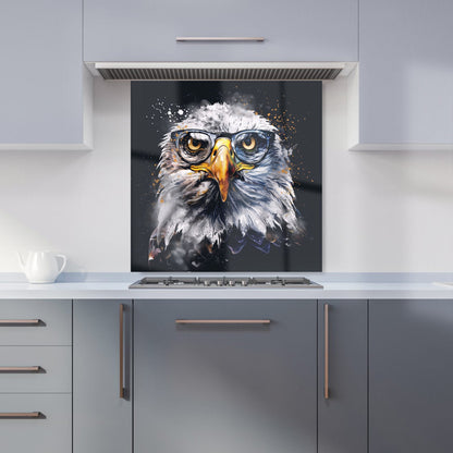 Eagle In Glasses Splashart Kitchen Splashback