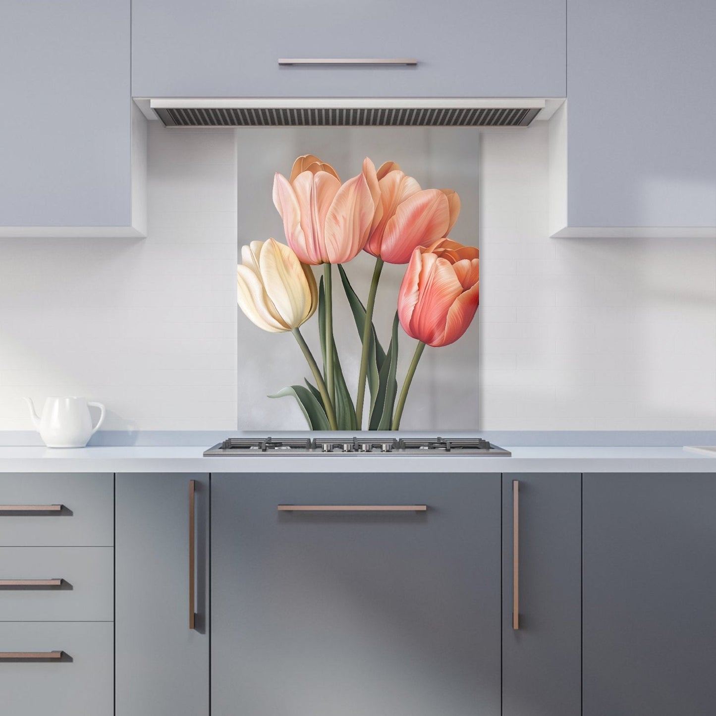 Spring Tulips Kitchen Splashback