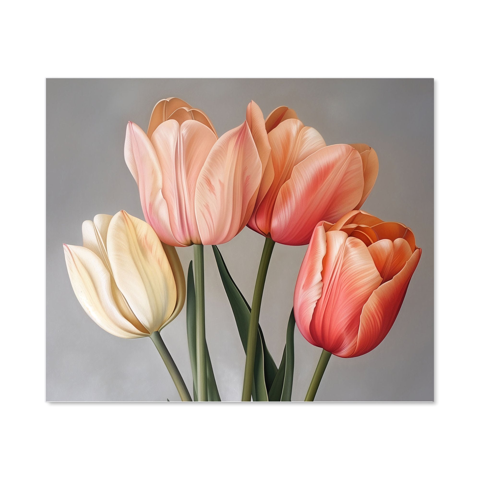 Spring Tulips Kitchen Splashback