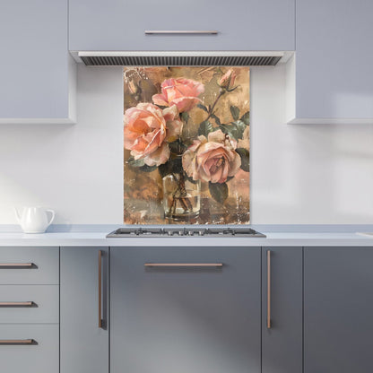 Vintage Roses Kitchen Splashback