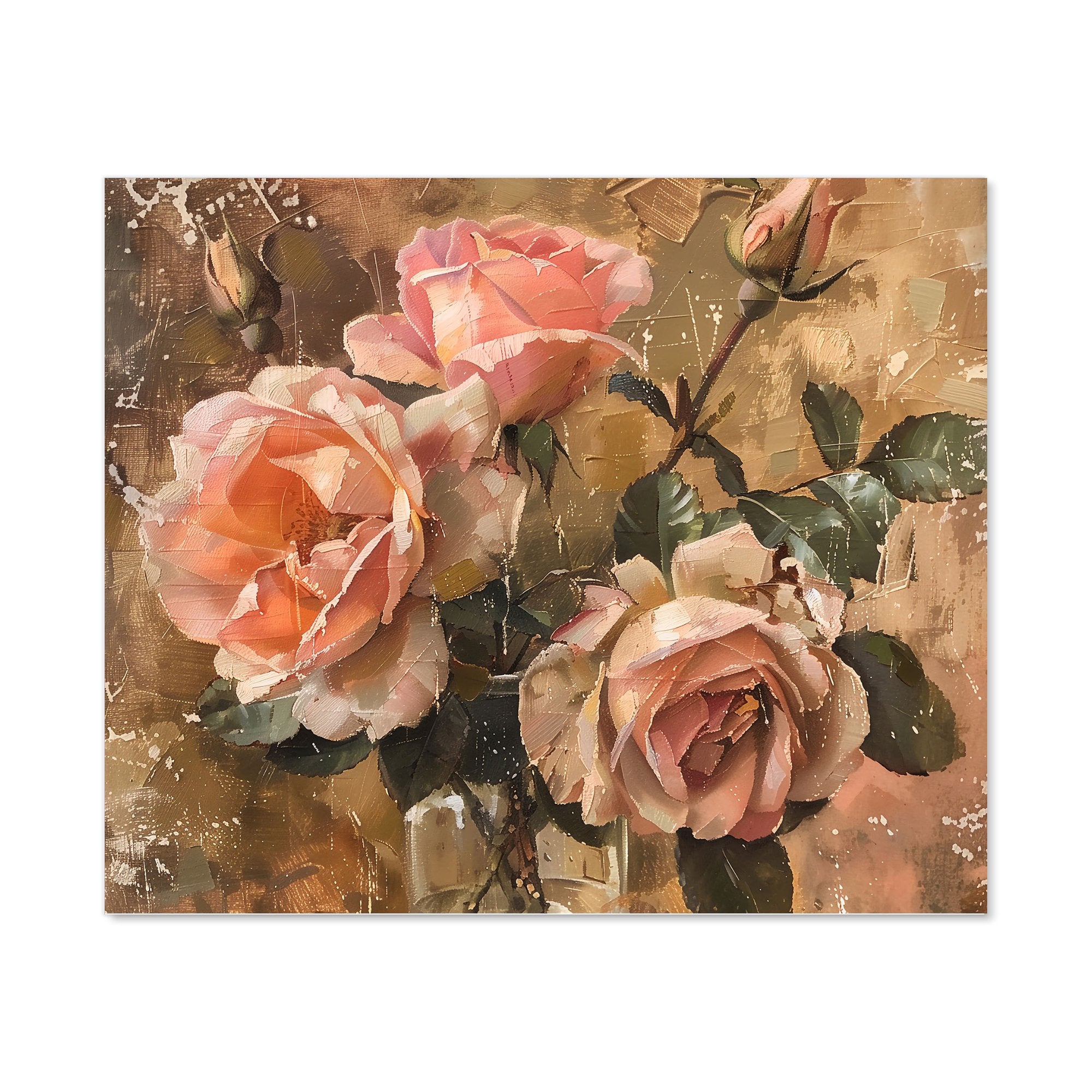 Vintage Roses Kitchen Splashback