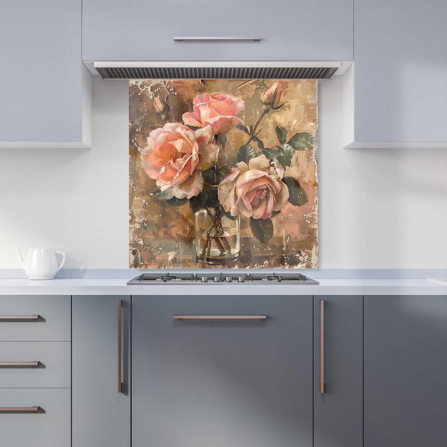 Vintage Roses Kitchen Splashback