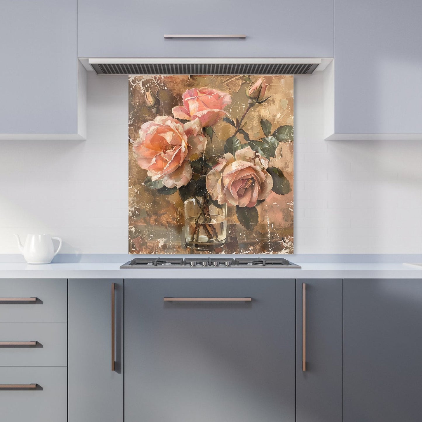 Vintage Roses Kitchen Splashback