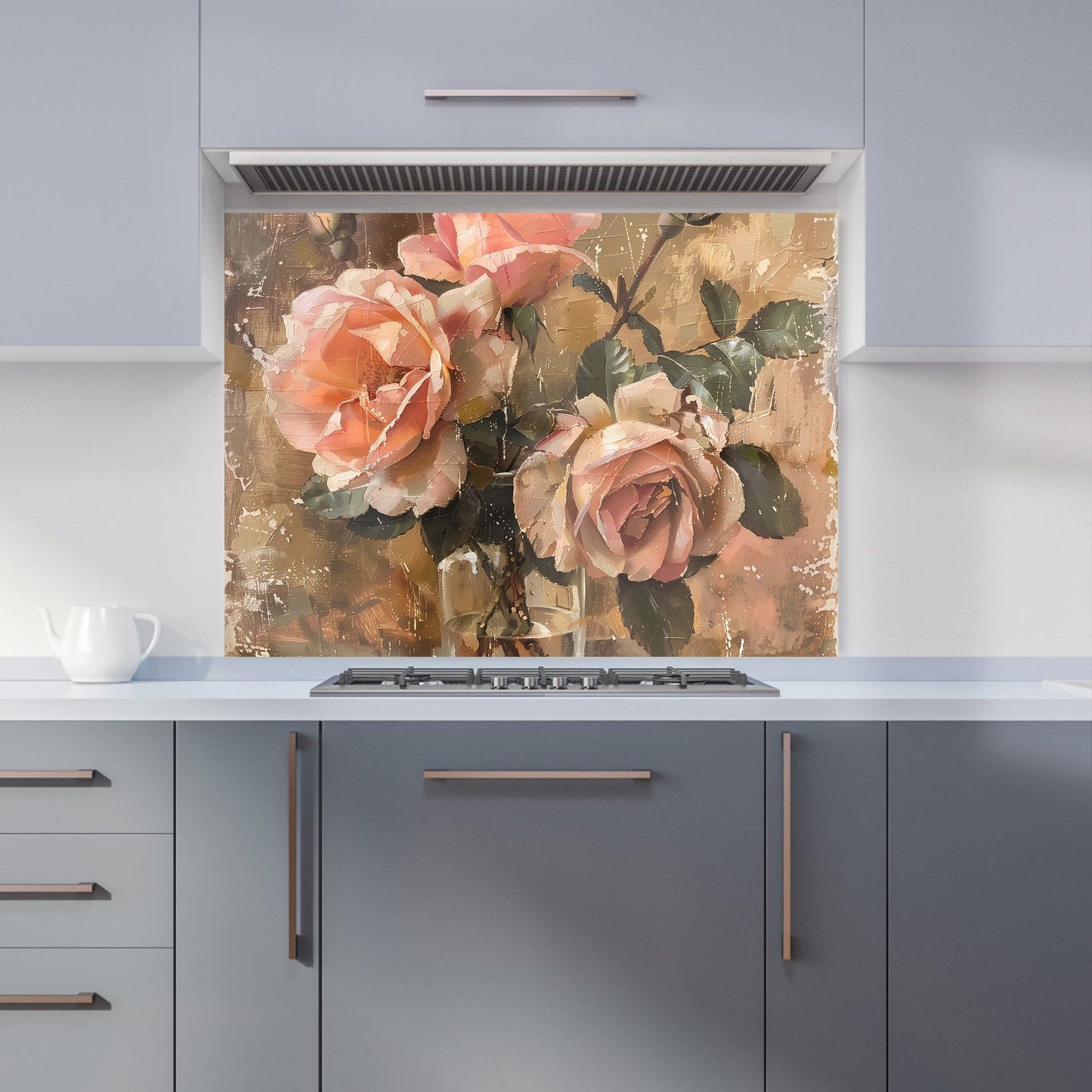 Vintage Roses Kitchen Splashback